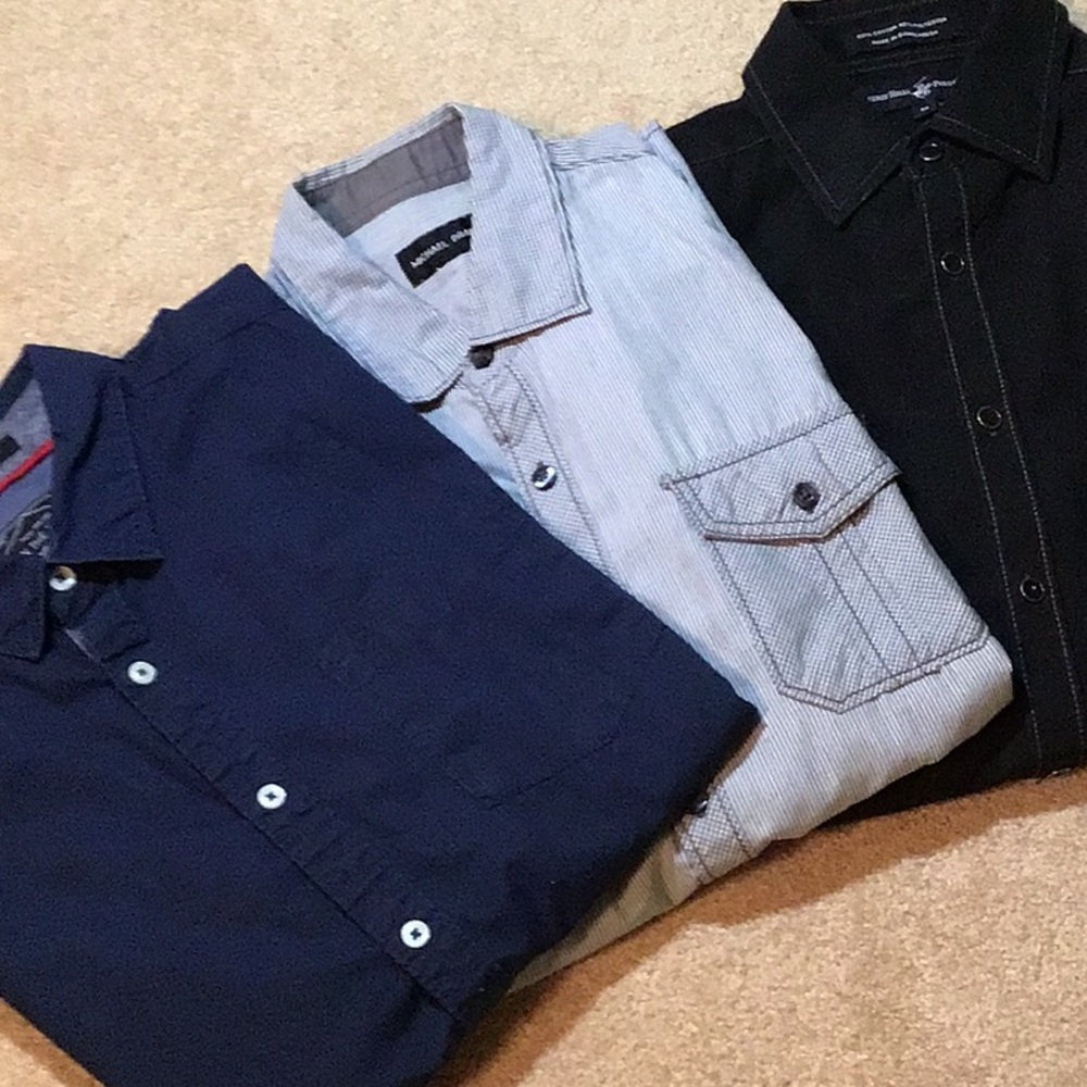 Casual shirts $10 each for young men. Size M